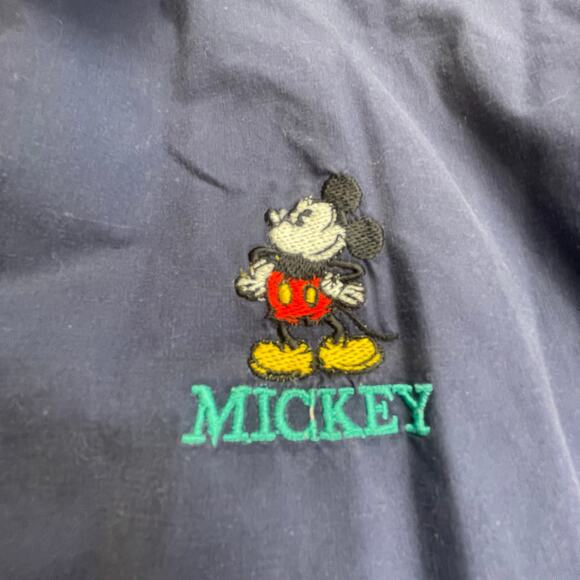 Vintage Disney Originals Jacket Embroidered Mickey Mouse Blue Green L Vented - Picture 3 of 10